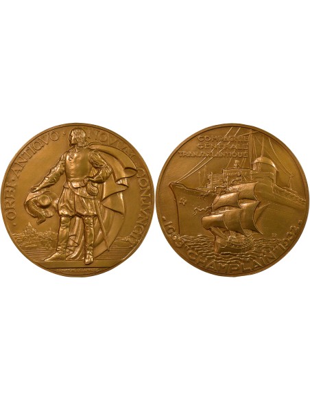 Cie Générale Transatlantique 1 jeton Bronze 1974