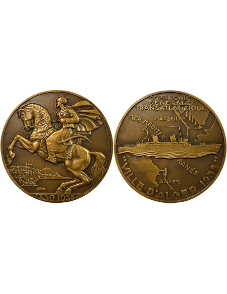 Cie Gén. Transatlantique 1 jeton Bronze A Paris