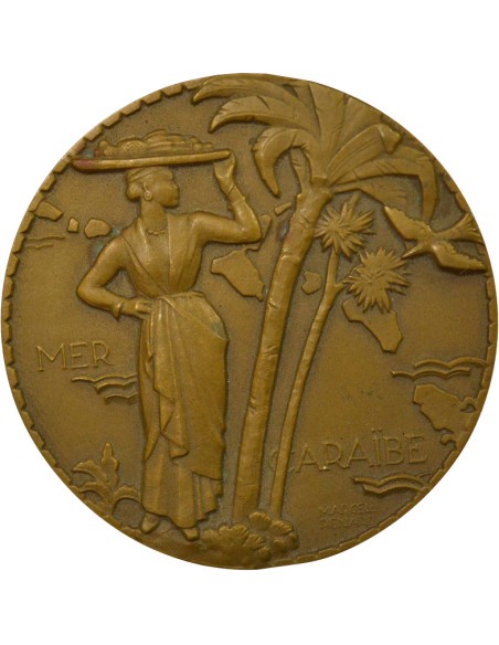 Cie Gén. Transatlantique 1 jeton Bronze 1950 A Paris