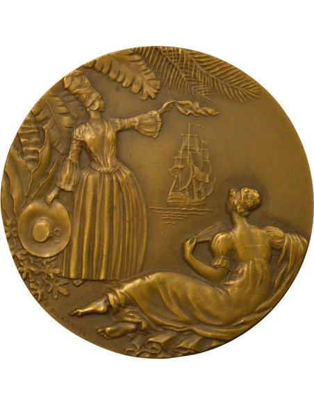 Cie Gén. Transatlantique 1 jeton Bronze 1952 A Paris