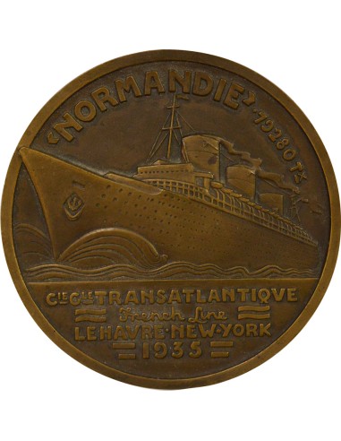 Escale du Normandie à Rio 1 jeton Bronze A Paris