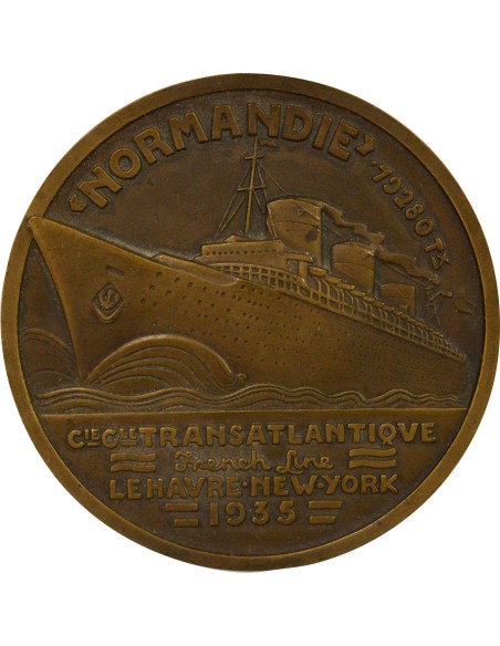Escale du Normandie à Rio 1 jeton Bronze A Paris