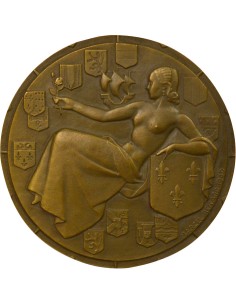 Cie Gén. Transatlantique 1 jeton Bronze 1949 A Paris 2