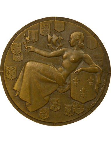 Cie Gén. Transatlantique 1 jeton Bronze 1949 A Paris