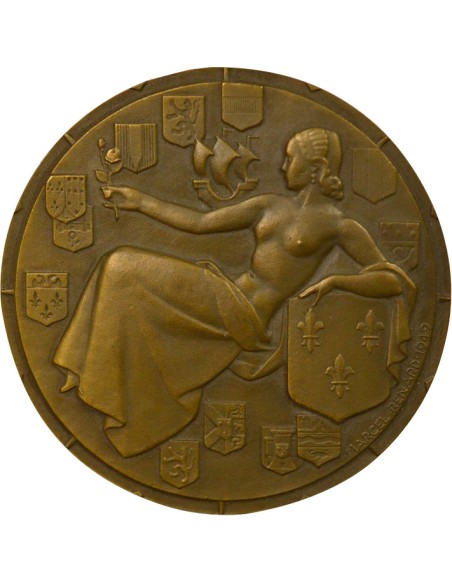 Cie Gén. Transatlantique 1 jeton Bronze 1949 A Paris