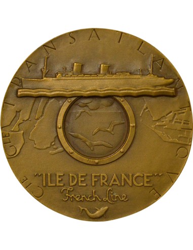 Cie Gén. Transatlantique 1 jeton Bronze 1949 A Paris