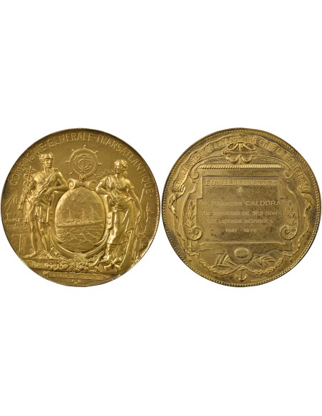Cie Générale Transatlantique - Vermeil Medal