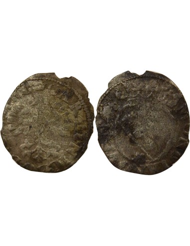 Charles IV de Lorraine & Nicole 1/2 gros Billon 1625 Nancy