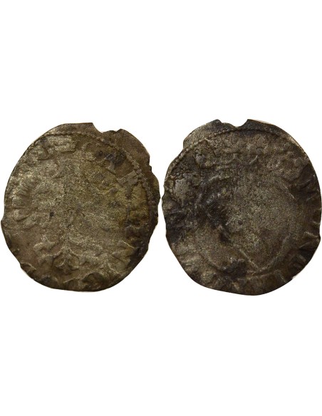 Charles IV de Lorraine & Nicole 1/2 gros Billon 1625 Nancy