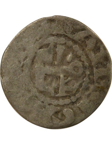 au nom de Foulques 1 denier Argent 1160-1190 F Angers