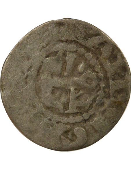 au nom de Foulques 1 denier Argent 1160-1190 F Angers