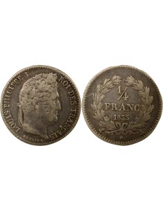 Louis-Philippe Ier 1/4 franc Argent 1833 A - Paris