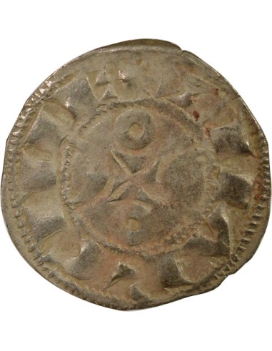 Hugues IX / X 1 denier Argent 1199-1249