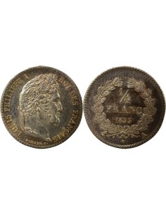 Louis-Philippe Ier 1/4 franc Argent 1833 A - Paris