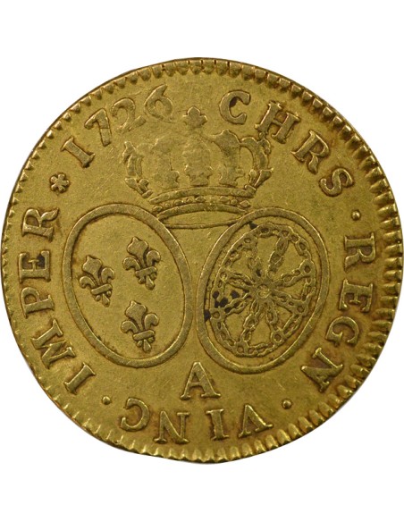 Louis XV Au Buste Habillé 1 louis d'or Or 1726 A - Paris
