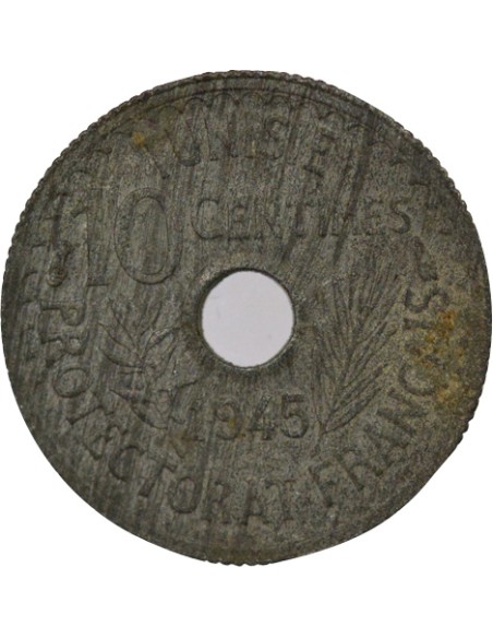Tunisie Lamine Bey 10 centimes Zinc 1945 A Paris