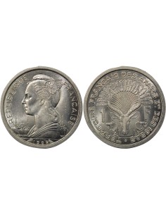 Djibouti 1 franc Aluminium 1969 A Paris