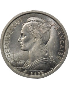 Djibouti 1 franc Aluminium 1969 A Paris 2