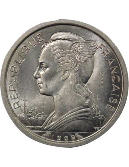 Djibouti 1 franc Aluminium 1969 A Paris