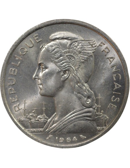 Comores 5 francs Aluminium 1964 A Paris