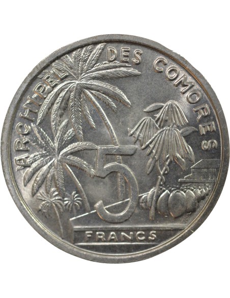 Comores 5 francs Aluminium 1964 A Paris