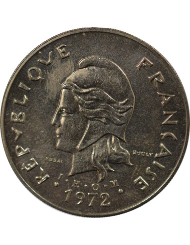 Nouvelles Hébrides 50 francs Nickel 1972 A Paris