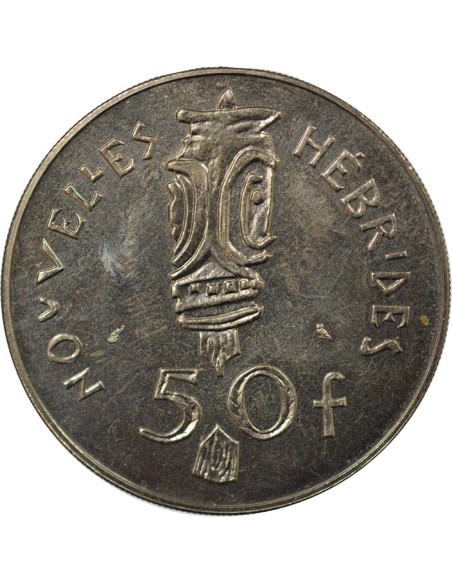 Nouvelles Hébrides 50 francs Nickel 1972 A Paris