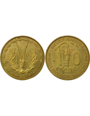 Togo 10 francs Bronze-Alu 1957 A Paris