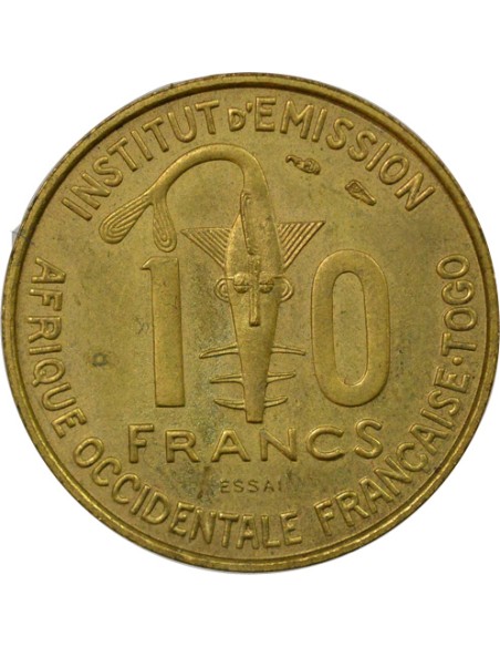 Togo 10 francs Bronze-Alu 1957 A Paris