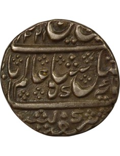 Inde Shah Alam II 1 rupee Argent 1241 AH / RY 65 Mysore 2