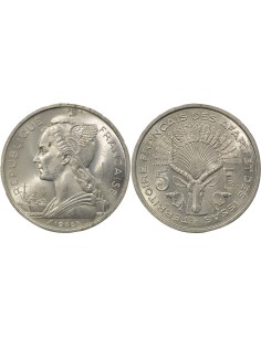 Djibouti 5 francs Aluminium 1968 A Paris