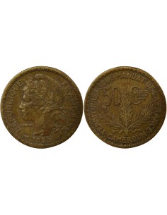 Cameroun Mandat Français 50 centimes Bronze-Alu 1925 A Paris