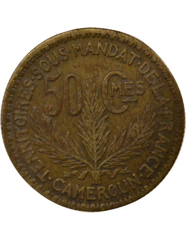 Cameroun Mandat Français 50 centimes Bronze-Alu 1925 A Paris
