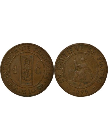 Indo-Chine Fr. 1 centième Bronze 1895 A - Paris