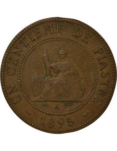Indo-Chine Fr. 1 centième Bronze 1895 A - Paris