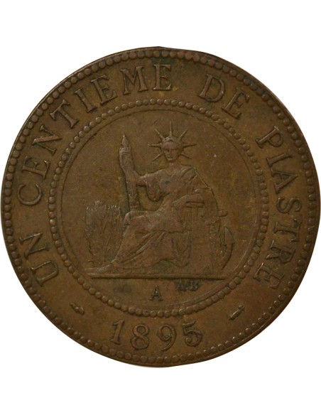 Indo-Chine Fr. 1 centième Bronze 1895 A - Paris