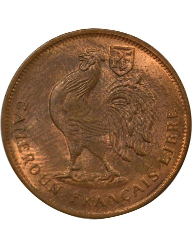 France Libre 1 franc Bronze 1943 SA Pretoria