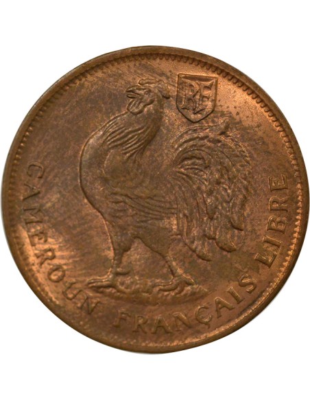 France Libre 1 franc Bronze 1943 SA Pretoria