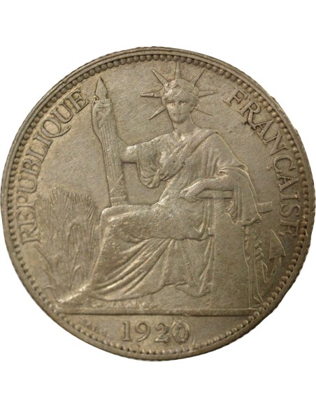 Indo-Chine Fr. 20 centimes Billon 1920 S San Francisco