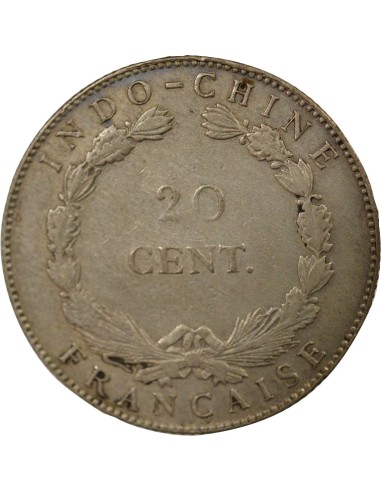 Indo-Chine Fr. 20 centimes Billon 1920 S San Francisco