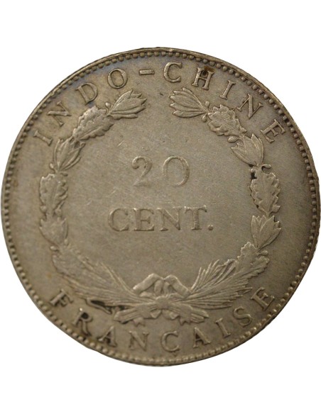 Indo-Chine Fr. 20 centimes Billon 1920 S San Francisco