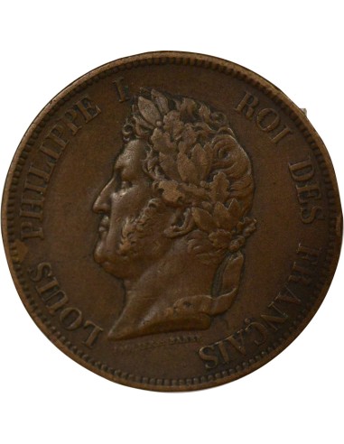 Colonies Françaises Louis-Philippe Ier 10 centimes Bronze 1843 A - Paris