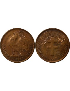 Cameroun Mandat Français 1 franc Bronze 1943 SA Pretoria
