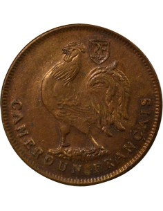 Cameroun Mandat Français 1 franc Bronze 1943 SA Pretoria 2