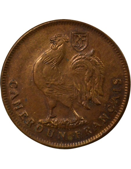 Cameroun Mandat Français 1 franc Bronze 1943 SA Pretoria