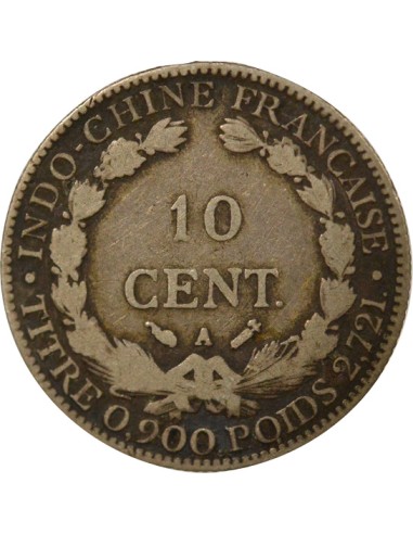 Indo-Chine Fr. 10 centimes Argent 1895 A - Paris