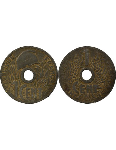 Indo-Chine Fr. 1 centième Zinc 1940 Hanoï