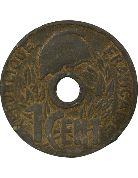Indo-Chine Fr. 1 centième Zinc 1940 Hanoï