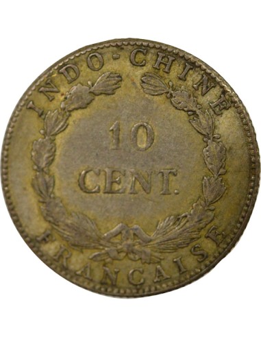 Indo-Chine Fr. 10 centimes Billon 1920 S San Francisco