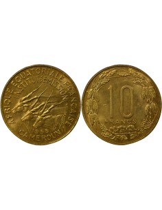 Cameroun 10 francs Bronze-Alu 1958 A Paris